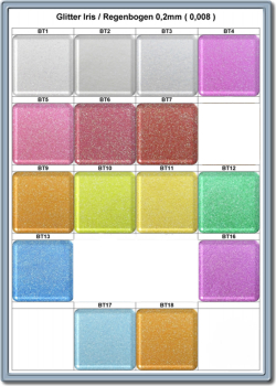 500g Iris Glitter 15 Farben zur Auswahl BT